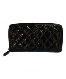 CHANEL（シャネル）の古着「マトラッセ長財布」｜ブラック