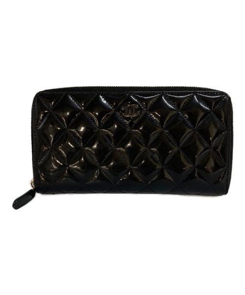 CHANEL（シャネル）CHANEL (シャネル) マトラッセ長財布 ブラックの古着・服飾アイテム