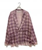 DISCOVEREDディスカバード）の古着「OMBRE CHECK JACKET」｜パープル
