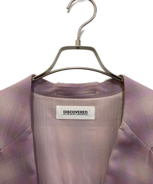 DISCOVERED（ディスカバード）DISCOVERED (ディスカバード) OMBRE CHECK JACKET パープル サイズ:不明(実寸をご参考下さい)の古着・服飾アイテム