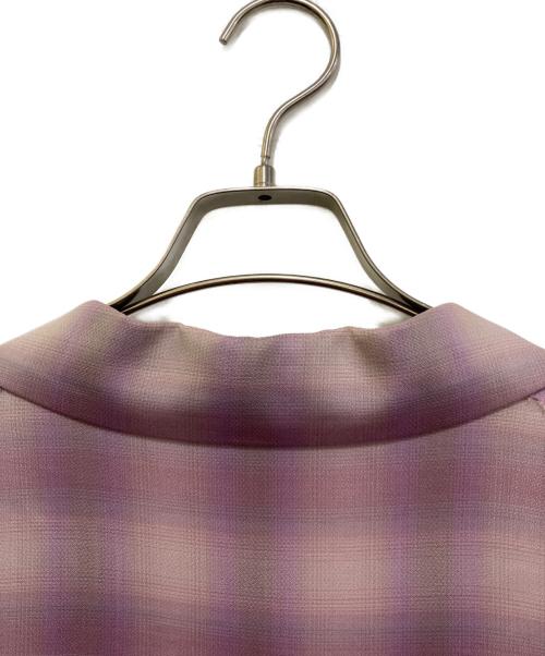 DISCOVERED（ディスカバード）DISCOVERED (ディスカバード) OMBRE CHECK JACKET パープル サイズ:不明(実寸をご参考下さい)の古着・服飾アイテム
