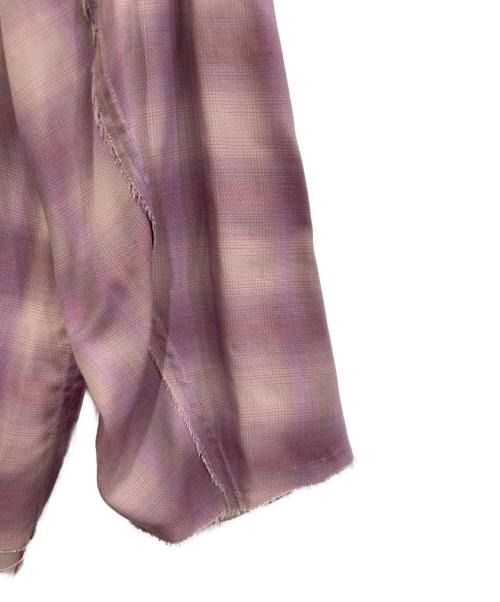 DISCOVERED（ディスカバード）DISCOVERED (ディスカバード) OMBRE CHECK JACKET パープル サイズ:不明(実寸をご参考下さい)の古着・服飾アイテム