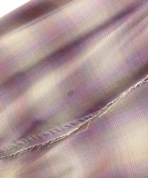 DISCOVERED（ディスカバード）DISCOVERED (ディスカバード) OMBRE CHECK JACKET パープル サイズ:不明(実寸をご参考下さい)の古着・服飾アイテム