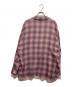 DISCOVERED (ディスカバード) OMBRE CHECK JACKET パープル サイズ:不明(実寸をご参考下さい)：8000円