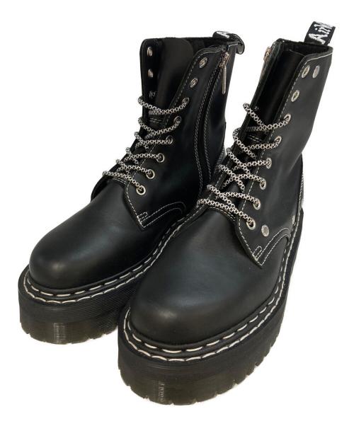 Dr.Martens（ドクターマーチン）Dr.Martens (ドクターマーチン) JADON/ホワイトダブルステッチ8ホールブーツ ブラック サイズ:39の古着・服飾アイテム