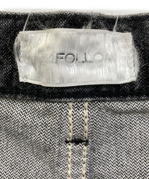FOLL UNFOLLOW（フォル）FOLL UNFOLLOW (フォル) Wrangler (ラングラー) 別注4P JEANS ブラック サイズ:Mの古着・服飾アイテム