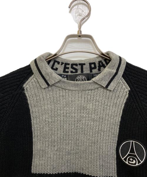 Paris Saint-Germain（パリサンジェルマン）Paris Saint-Germain (パリサンジェルマン) JP PARIS RE:KNIT グレー サイズ:Mの古着・服飾アイテム
