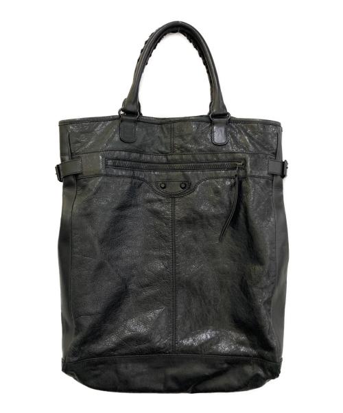 BALENCIAGA（バレンシアガ）BALENCIAGA (バレンシアガ) クラシック ヘキサゴン トートバッグ ブラックの古着・服飾アイテム