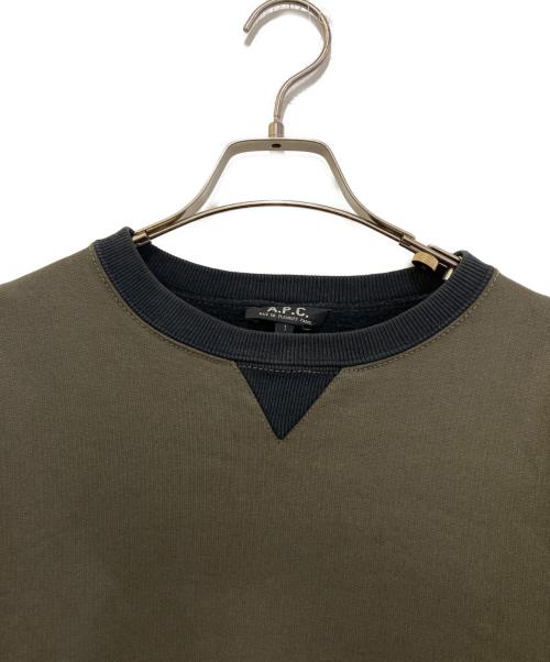 A.P.C.（アーペーセー）A.P.C. (アーペーセー) コーティングスウェット グリーン サイズ:1の古着・服飾アイテム