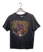 Hanesヘインズ）の古着「プリントバンドTシャツ」｜ブラック