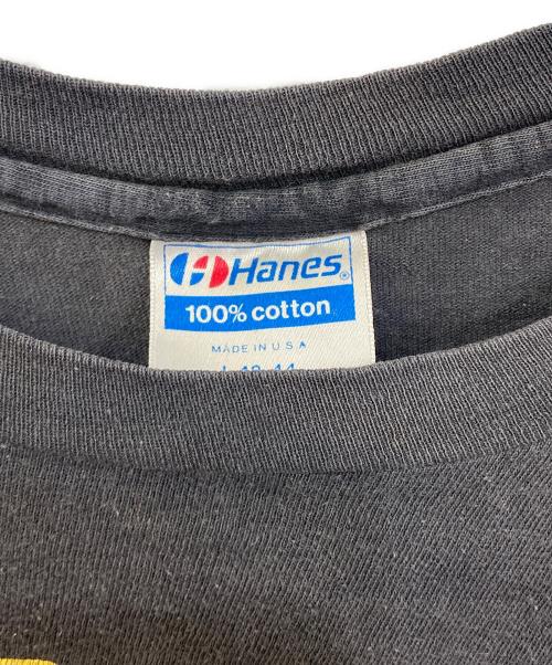 Hanes（ヘインズ）Hanes (ヘインズ) プリントバンドTシャツ ブラック サイズ:Lの古着・服飾アイテム