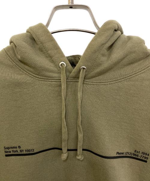 SUPREME（シュプリーム）SUPREME (シュプリーム) Shop Hooded Sweatshirt グリーン サイズ:Sの古着・服飾アイテム