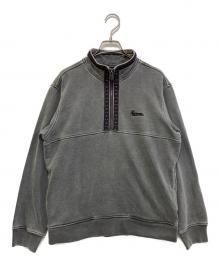 SUPREME（シュプリーム）の古着「Overdyed Half Zip SweatShirt」｜グレー
