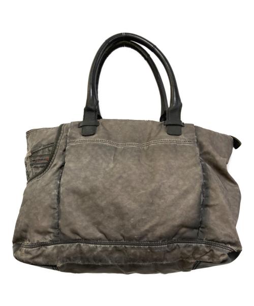 DIESEL（ディーゼル）DIESEL (ディーゼル) ユーズド加工トートバッグ グレーの古着・服飾アイテム