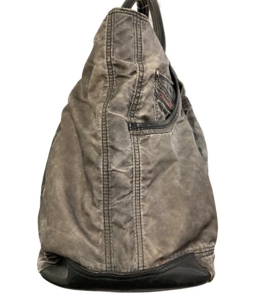 DIESEL（ディーゼル）DIESEL (ディーゼル) ユーズド加工トートバッグ グレーの古着・服飾アイテム
