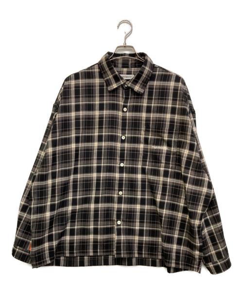 TIGHTBOOTH PRODUCTION（タイトブースプロダクション）TIGHTBOOTH PRODUCTION (タイトブースプロダクション) PLAID L/S SHIRT ブラック サイズ:Ｌの古着・服飾アイテム