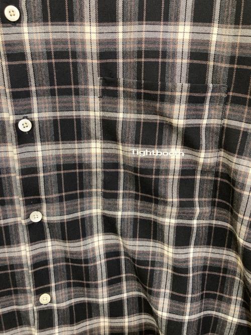 TIGHTBOOTH PRODUCTION（タイトブースプロダクション）TIGHTBOOTH PRODUCTION (タイトブースプロダクション) PLAID L/S SHIRT ブラック サイズ:Ｌの古着・服飾アイテム