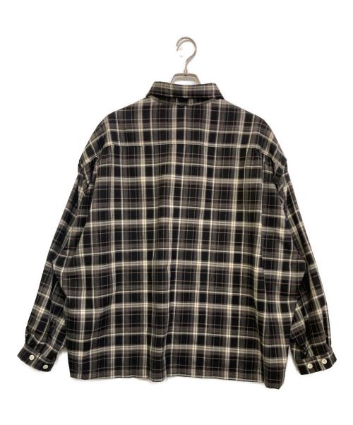 TIGHTBOOTH PRODUCTION（タイトブースプロダクション）TIGHTBOOTH PRODUCTION (タイトブースプロダクション) PLAID L/S SHIRT ブラック サイズ:Ｌの古着・服飾アイテム
