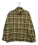 TIGHTBOOTH PRODUCTIONタイトブースプロダクション）の古着「PLAID L/S SHIRT」｜グリーン