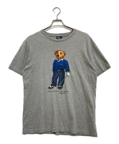 POLO RALPH LAUREN（ポロ・ラルフローレン）POLO RALPH LAUREN (ポロ・ラルフローレン) プリントTシャツ グレー サイズ:Sの古着・服飾アイテム