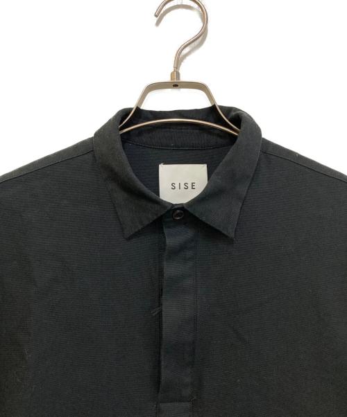 Sise（シセ）Sise (シセ) プルオーバーシャツ ブラック サイズ:不明(実寸をご参考下さい)の古着・服飾アイテム