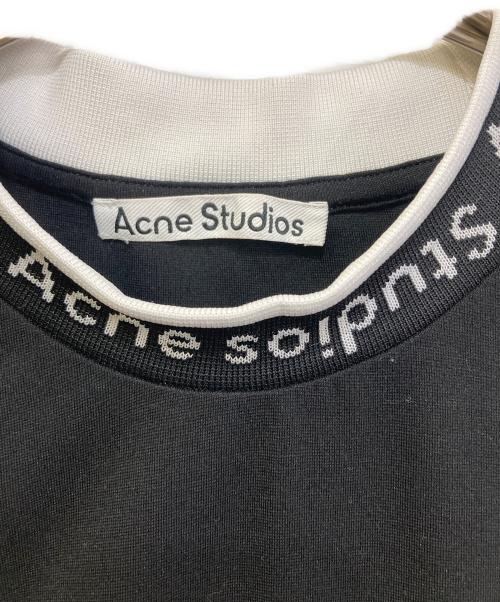 Acne studios（アクネ ストゥディオズ）Acne studios (アクネ ストゥディオズ) ロゴバインディングTシャツ ブラック サイズ:Sの古着・服飾アイテム