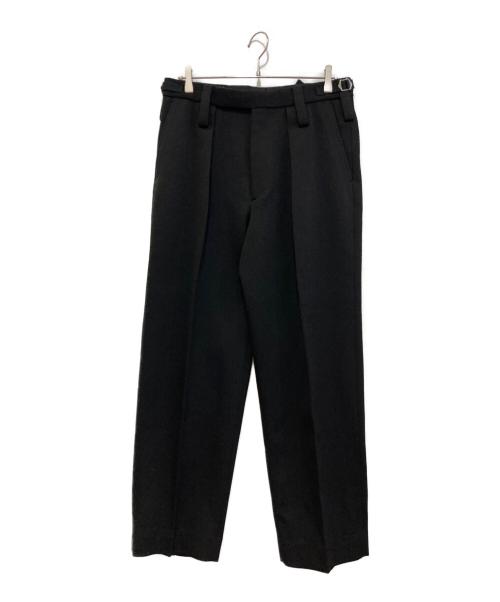 MARKWARE（マーカウェア）MARKWARE (マーカウェア) PLEATED WIDE TROUSERS ORGANIC WOOL TAXEED CLOTH　A22C-11PT02C ブラック サイズ:3の古着・服飾アイテム