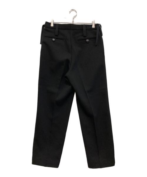 MARKWARE（マーカウェア）MARKWARE (マーカウェア) PLEATED WIDE TROUSERS ORGANIC WOOL TAXEED CLOTH　A22C-11PT02C ブラック サイズ:3の古着・服飾アイテム