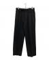 MARKWARE（マーカウェア）の古着「PLEATED WIDE TROUSERS ORGANIC WOOL TAXEED CLOTH　A22C-11PT02C」｜ブラック