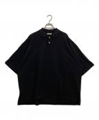 INTERIMインテリム）の古着「HYPER BIG TANGIS PIQUE POLO SHIRT」｜ブラック
