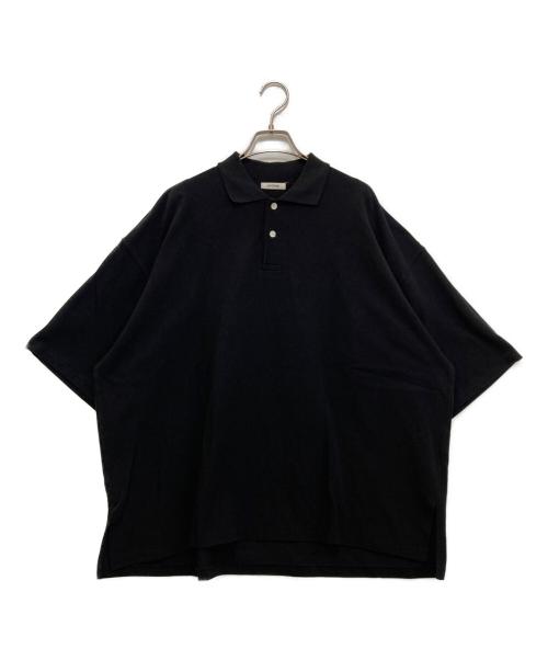 INTERIM（インテリム）INTERIM (インテリム) HYPER BIG TANGIS PIQUE POLO SHIRT ブラック サイズ:5の古着・服飾アイテム
