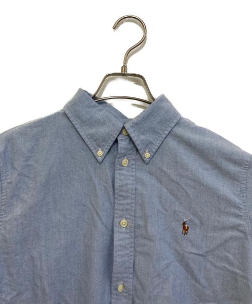 RALPH LAUREN（ラルフローレン）RALPH LAUREN (ラルフローレン) CUSTOM FIT オックスフォードBDシャツ ブルー サイズ:L 未使用品の古着・服飾アイテム