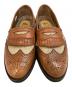 中古・古着 Burberry's (バーバリーズ) ウィングチップフリンジローファー ブラウン サイズ:25：8000円