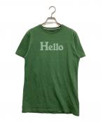 MADISON BLUE×HPSマディソンブルー×-）の古着「別注 HELLO CREW NECK TEE　MB231-7008HP」｜グリーン