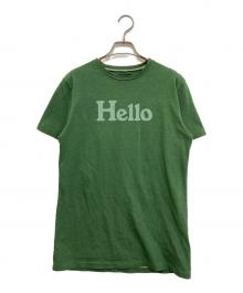 MADISON BLUE×HPS（マディソンブルー×-）の古着「別注 HELLO CREW NECK TEE　MB231-7008HP」｜グリーン