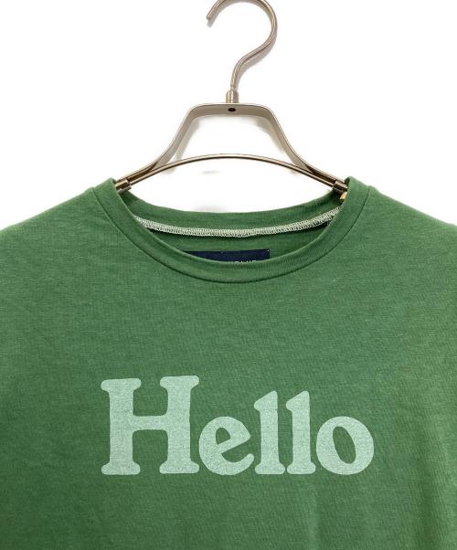MADISON BLUE（マディソンブルー）MADISON BLUE (マディソンブルー) HPS (-) 別注 HELLO CREW NECK TEE　MB231-7008HP グリーン サイズ:01の古着・服飾アイテム