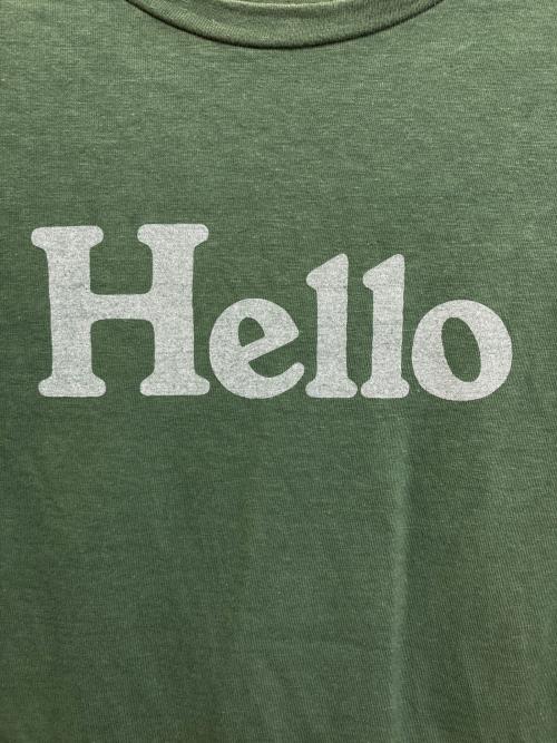 MADISON BLUE（マディソンブルー）MADISON BLUE (マディソンブルー) HPS (-) 別注 HELLO CREW NECK TEE　MB231-7008HP グリーン サイズ:01の古着・服飾アイテム