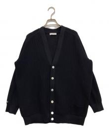 MADISON BLUE（マディソンブルー）の古着「BIG KNIT V CD MESH　MB241-8015」｜ブラック