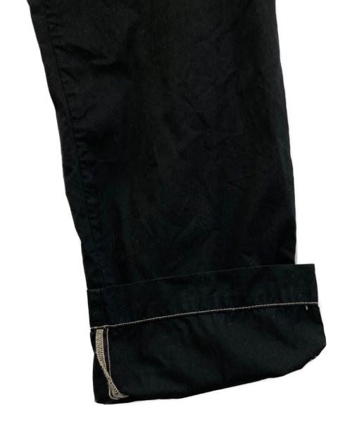 POLO RALPH LAUREN（ポロ・ラルフローレン）POLO RALPH LAUREN (ポロ・ラルフローレン) ステッチデザイン製品染めパンツ ブラック サイズ:36の古着・服飾アイテム