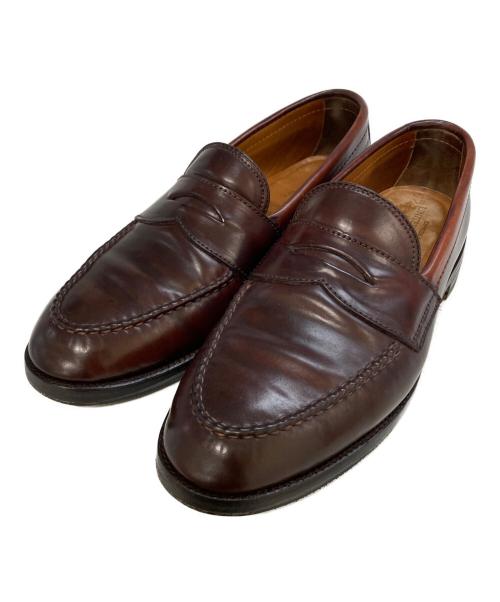 Alden（オールデン）Alden (オールデン) UNITED ARROWS (ユナイテッドアローズ) 別注 コードバン コインローファー　9616 ブラウン サイズ:6 1/2　B/Dの古着・服飾アイテム