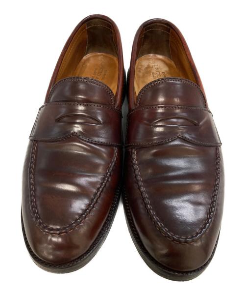 Alden（オールデン）Alden (オールデン) UNITED ARROWS (ユナイテッドアローズ) 別注 コードバン コインローファー　9616 ブラウン サイズ:6 1/2　B/Dの古着・服飾アイテム