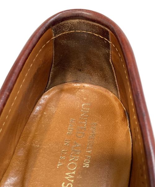 Alden（オールデン）Alden (オールデン) UNITED ARROWS (ユナイテッドアローズ) 別注 コードバン コインローファー　9616 ブラウン サイズ:6 1/2　B/Dの古着・服飾アイテム