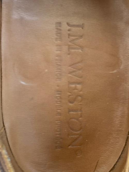 J.M.WESTON（ジェイエムウエストン）J.M.WESTON (ジェイエムウエストン) 641 GOLF OXFORD Uチップシューズ 31-302-641-21 ブラウン サイズ:6/Dの古着・服飾アイテム