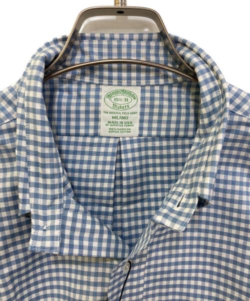 BROOKS BROTHERS（ブルックスブラザーズ）BROOKS BROTHERS (ブルックスブラザーズ) ギンガムチェックBDシャツ ブルー サイズ:　15 1/2-31 未使用品の古着・服飾アイテム