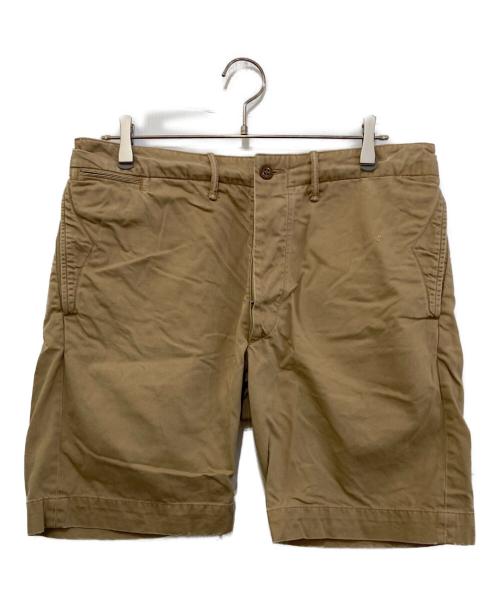 RRL（ダブルアールエル）RRL (ダブルアールエル) オフィサーズチノショーツ ベージュ サイズ:W32の古着・服飾アイテム
