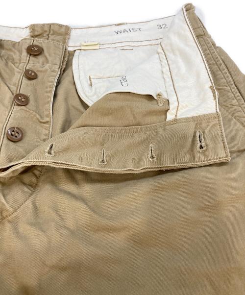 RRL（ダブルアールエル）RRL (ダブルアールエル) オフィサーズチノショーツ ベージュ サイズ:W32の古着・服飾アイテム