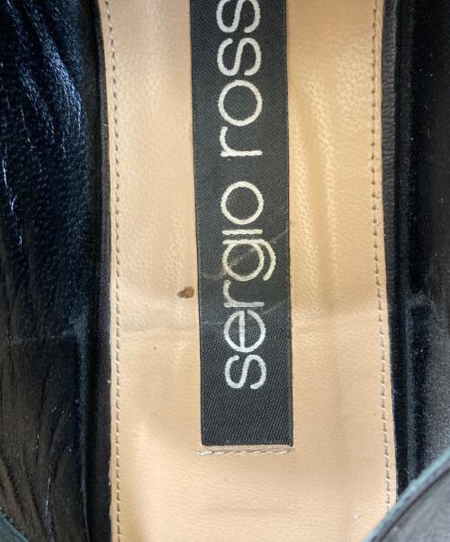 sergio rossi（セルジオロッシ）sergio rossi (セルジオロッシ) スクエアトゥー バブーシュ ブラック サイズ:36の古着・服飾アイテム