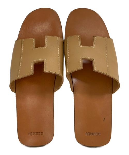 HERMES（エルメス）HERMES (エルメス) ケブラー ウッドソールサンダル ベージュ サイズ:37の古着・服飾アイテム