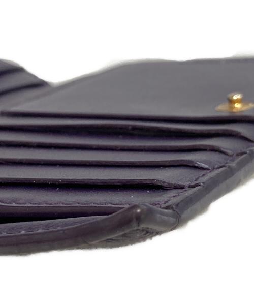 BOTTEGA VENETA（ボッテガベネタ）BOTTEGA VENETA (ボッテガベネタ) マキシ イントレチャート 2つ折り財布 パープルの古着・服飾アイテム