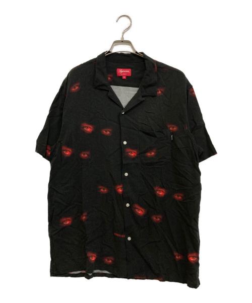 SUPREME（シュプリーム）SUPREME (シュプリーム) Eyes Rayon S/S Shirt ブラック サイズ:XLの古着・服飾アイテム